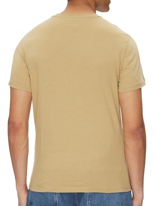 T-shirt tommy hilfiger slim essential bege para homem - Kiabi T-shirt tommy hilfiger slim essential bege para homem - Kiabi