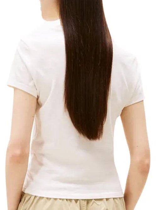 T-shirt Tommy Hilfiger Slim Linear Branco para Mulher DW0DW21164 - Kiabi T-shirt Tommy Hilfiger Slim Linear Branco para Mulher DW0DW21164 - Kiabi