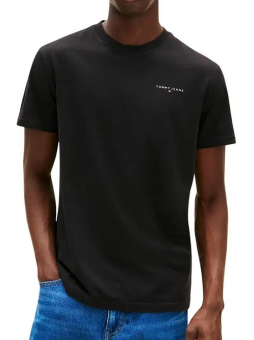T-shirt Tommy Hilfiger Slim Linear Ches-dark para Homem - Kiabi