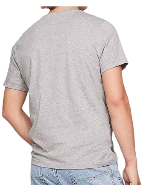 T-shirt Tommy Hilfiger Slim Linear Cinzenta para Homem - Kiabi