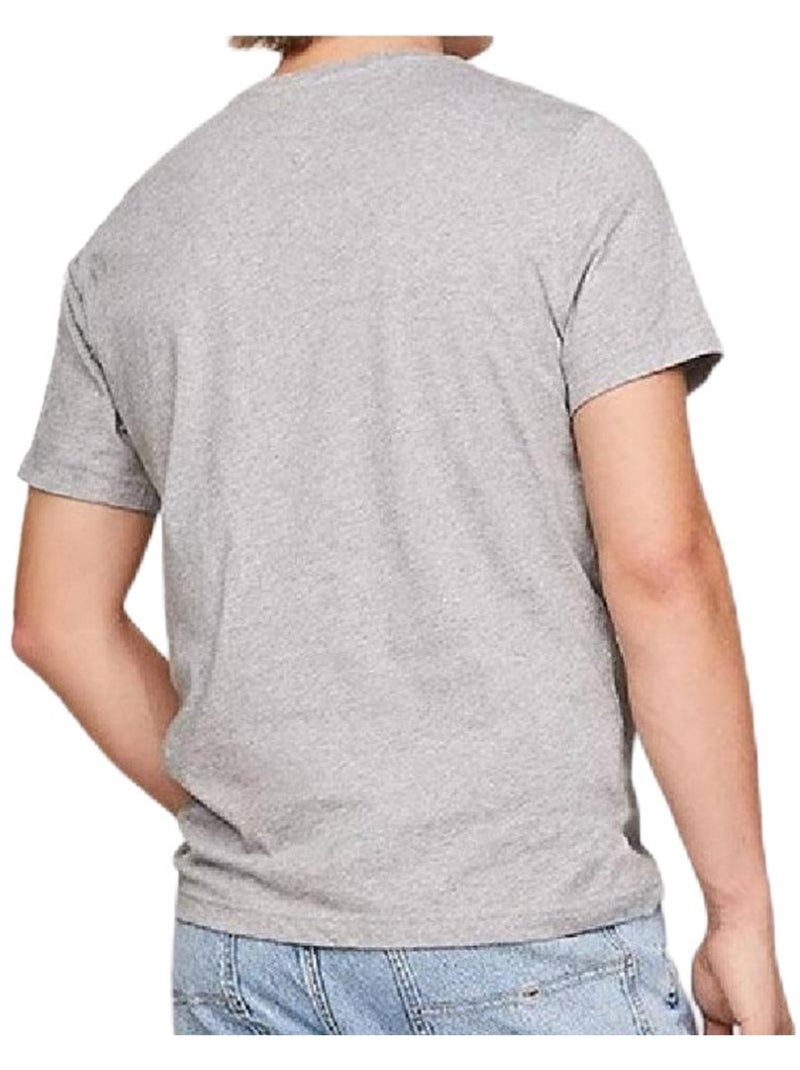 T-shirt Tommy Hilfiger Slim Linear Cinzenta para Homem Cinza-prateado - Kiabi