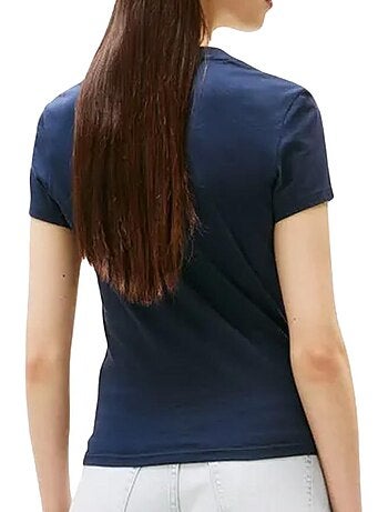 T-shirt Tommy Hilfiger Slim Linear Branco para Mulher DW0DW21164