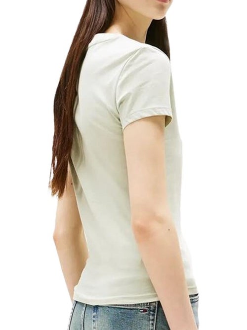 T-shirt Tommy Hilfiger Slim Linear Verde Claro para Mulher DW0DW21164 - Kiabi T-shirt Tommy Hilfiger Slim Linear Verde Claro para Mulher DW0DW21164 - Kiabi