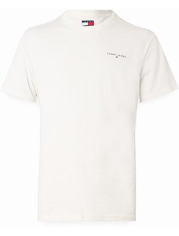 T-shirt Tommy Hilfiger Slim Linear YBL Cru para Homem