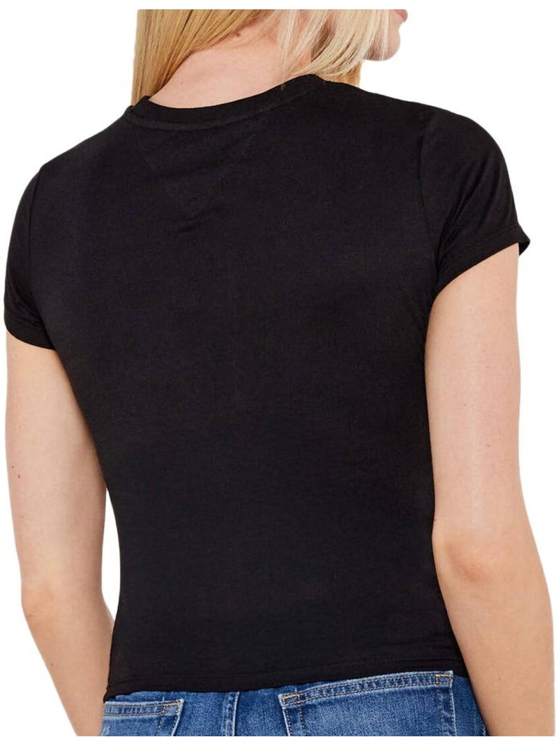 T-shirt Tommy Hilfiger Slim Preto para Mulher Preto - Kiabi