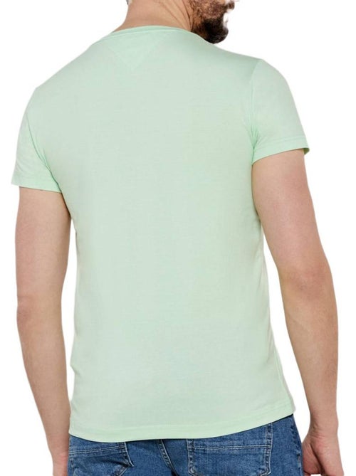T-shirt Tommy Hilfiger Slim Stretch Verde para Homem - Kiabi