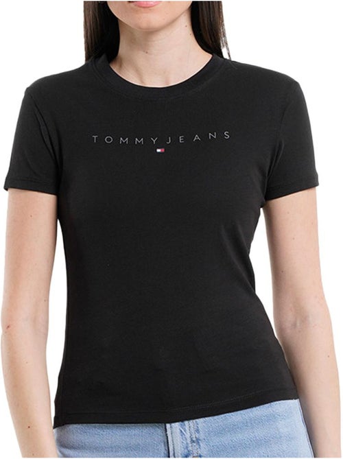 T-shirt Tommy Hilfiger Slim Tonal Linea para Mulher - Kiabi T-shirt Tommy Hilfiger Slim Tonal Linea para Mulher - Kiabi