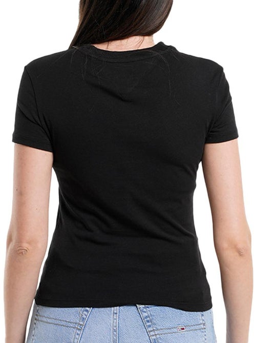 T-shirt Tommy Hilfiger Slim Tonal Linea para Mulher - Kiabi T-shirt Tommy Hilfiger Slim Tonal Linea para Mulher - Kiabi