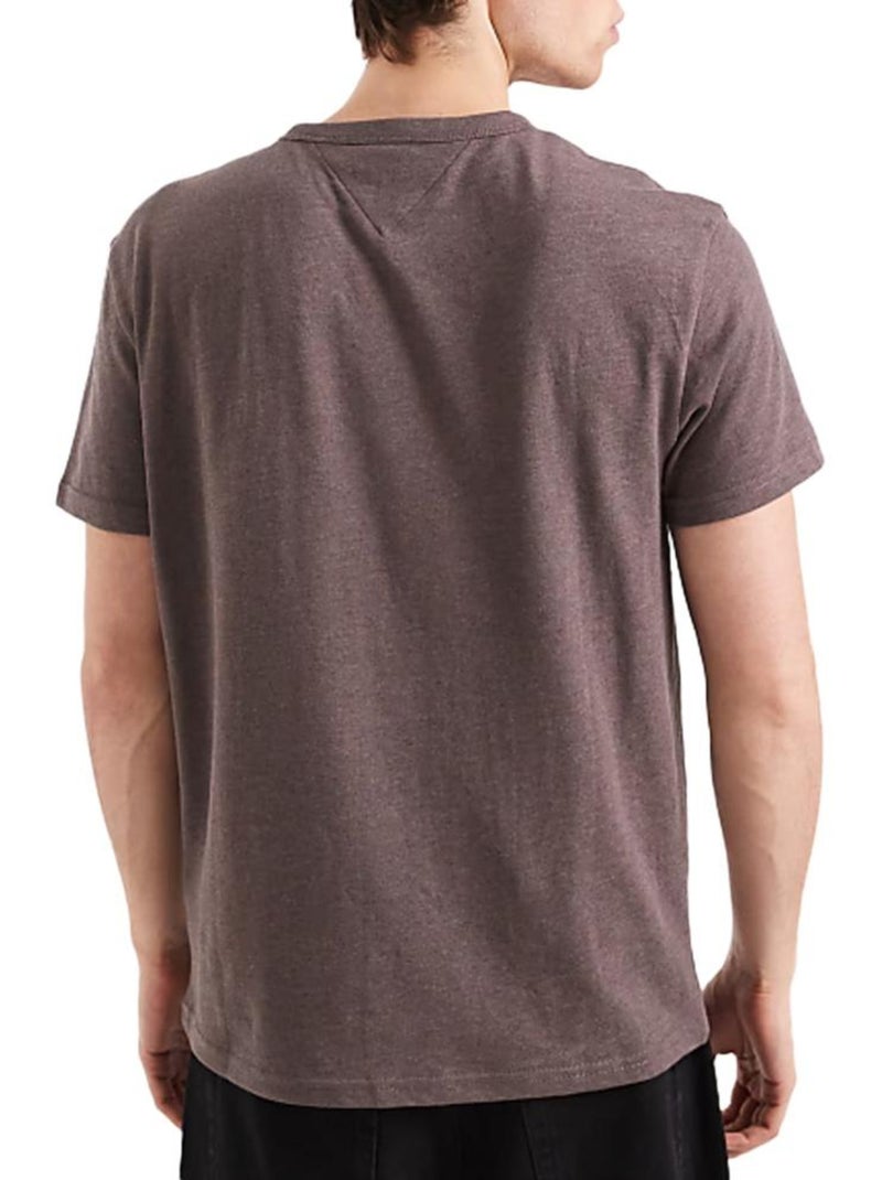 T-shirt Tommy Hilfiger Tjm Reg Badge Castanho para Homem Castanho-capuccino - Kiabi