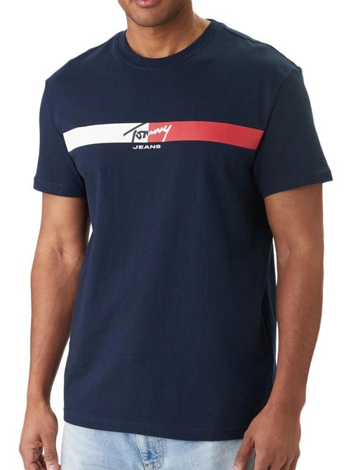 T-shirt tommy hilfiger tjm reg signature para homem azul marinho - Kiabi T-shirt tommy hilfiger tjm reg signature para homem azul marinho - Kiabi