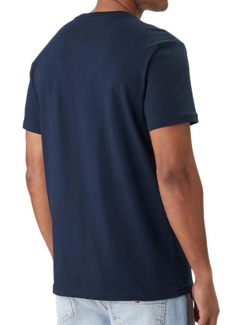 T-shirt tommy hilfiger tjm reg signature para homem azul marinho Azul-marinho - Kiabi