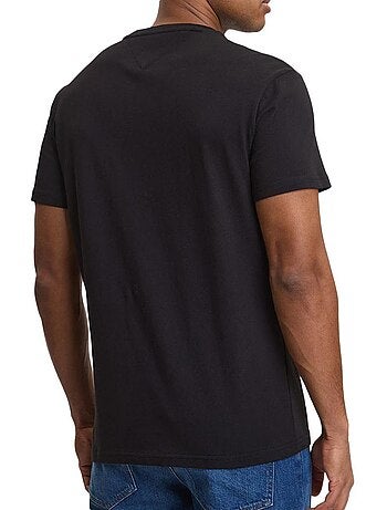 T-shirt tommy hilfiger tjm reg signature para homem azul marinho