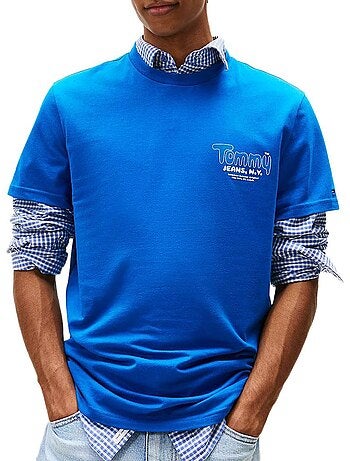 T-shirt tommy hilfiger tjm slim font play cinzento para homem