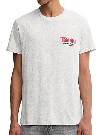 T-shirt Tommy Hilfiger Tjm Slim Font Play Cinzento para Homem
