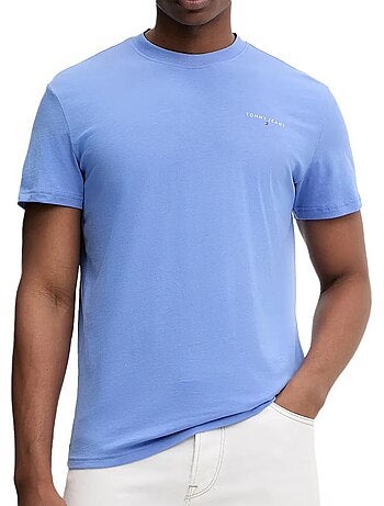 T-shirt Tommy Hilfiger Tjm Slim Linear Azul para Homem