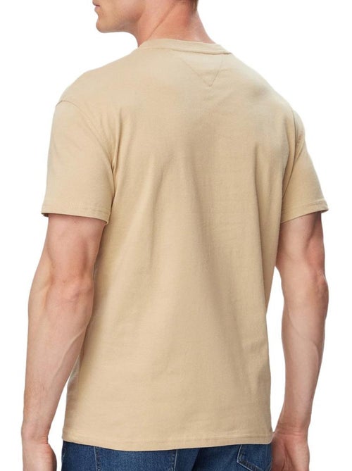 T-shirt Tommy Hilfiger Tjm Slim Linear Bege para Homem - Kiabi T-shirt Tommy Hilfiger Tjm Slim Linear Bege para Homem - Kiabi