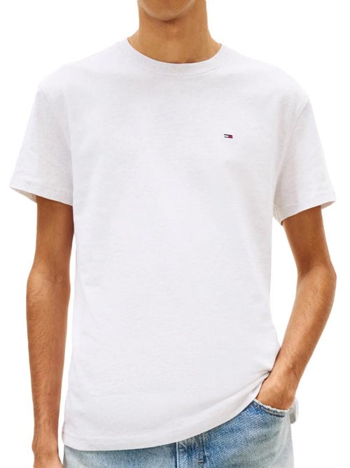 T-shirt Tommy Hilfiger Tjm Slim Linear Branco para Homem - Kiabi