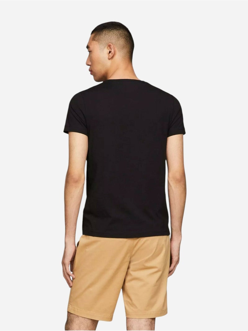 T-shirt tommy hilfiger tjm slim linear preto maçã para homem Preto - Kiabi