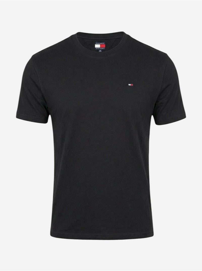 T-shirt tommy hilfiger tjm slim linear preto maçã para homem Preto - Kiabi