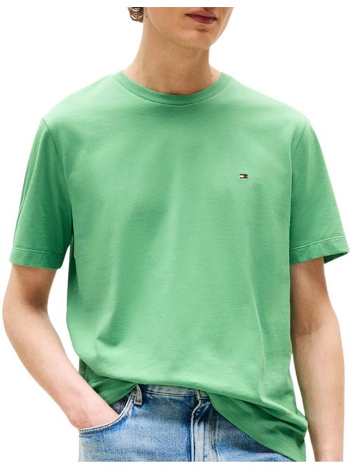T-shirt Tommy Hilfiger Tjm Slim Linear Verde Maçã para Homem - Kiabi