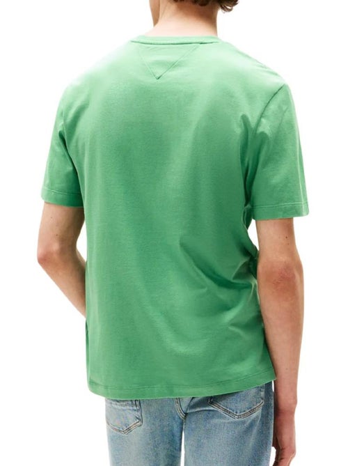 T-shirt Tommy Hilfiger Tjm Slim Linear Verde Maçã para Homem - Kiabi