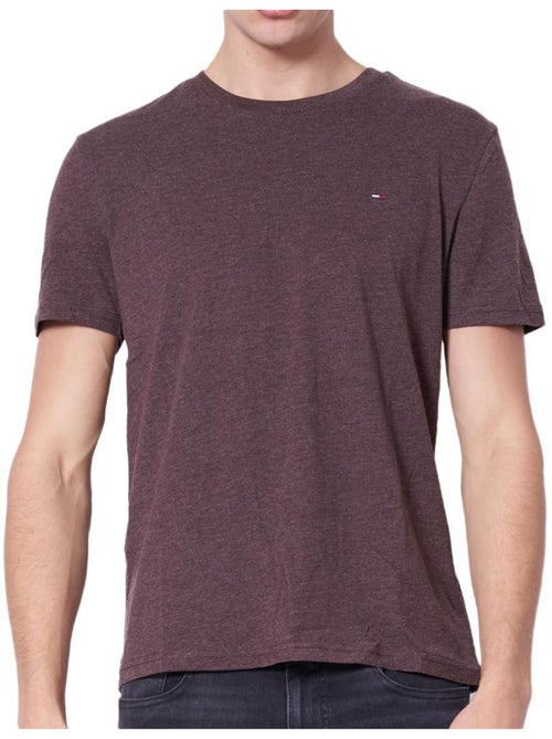T-shirt Tommy Hilfiger Tjm X Slim Jaspe Prune para Homem - Kiabi