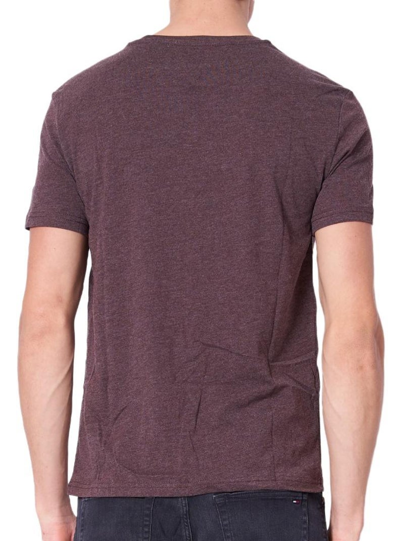 T-shirt Tommy Hilfiger Tjm X Slim Jaspe Prune para Homem Roxo ameixa - Kiabi