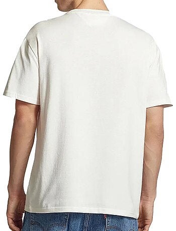 T-shirt tommy hilfiger varsity branco para homem
