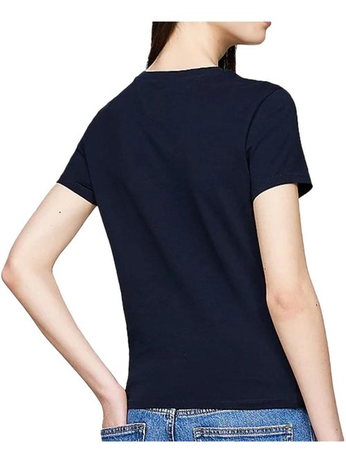 T-shirt Tommy Hilfiger Varsity Marinho para Mulher - Kiabi T-shirt Tommy Hilfiger Varsity Marinho para Mulher - Kiabi