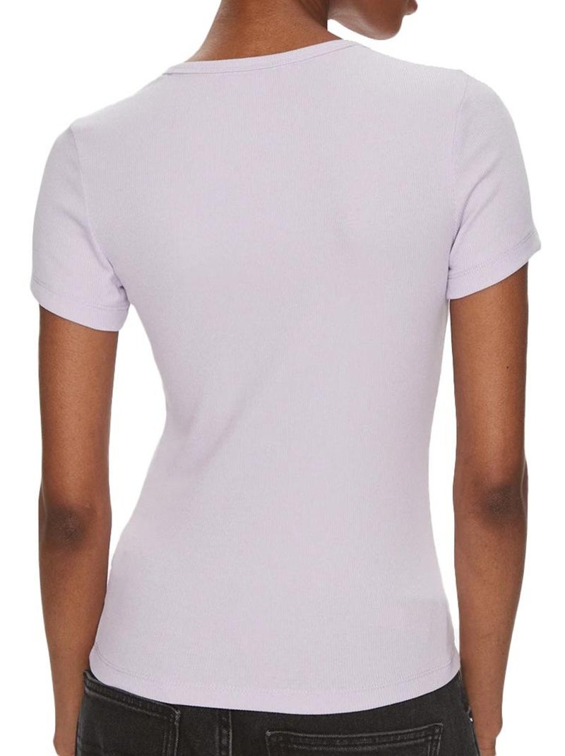T-shirt Tommy Hilfiger Violeta com Crachá para Mulher DW0 Lavanda - Kiabi