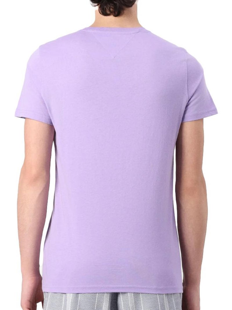 T-shirt tommy hilfiger violeta de algodão para homem Roxo - Kiabi