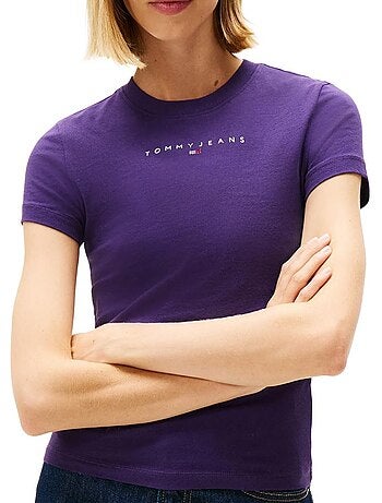 T-Shirt Tommy Hilfiger Violeta para Mulher DW0DW21550