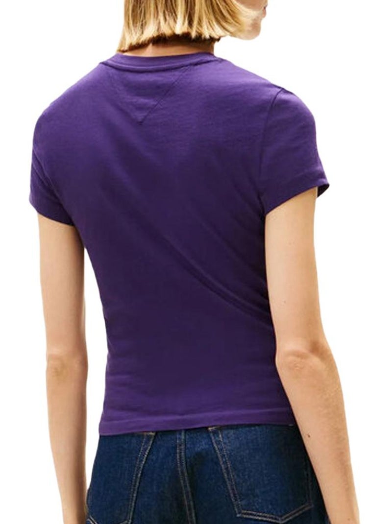 T-Shirt Tommy Hilfiger Violeta para Mulher DW0DW21550 Roxo - Kiabi
