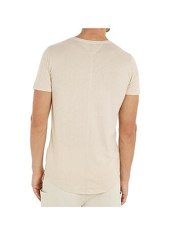 T-shirt tommy hilfiger xslim jaspe cru para homem dm0dm09587