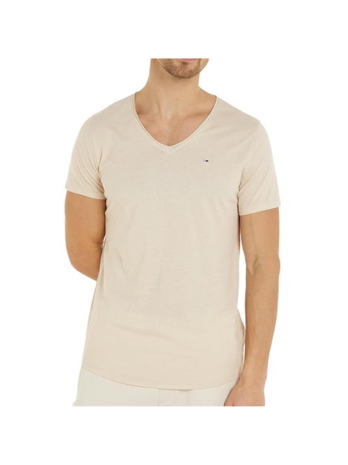 T-shirt Tommy Hilfiger Xslim Jaspe Cru para Homem DM0DM09587 - Kiabi