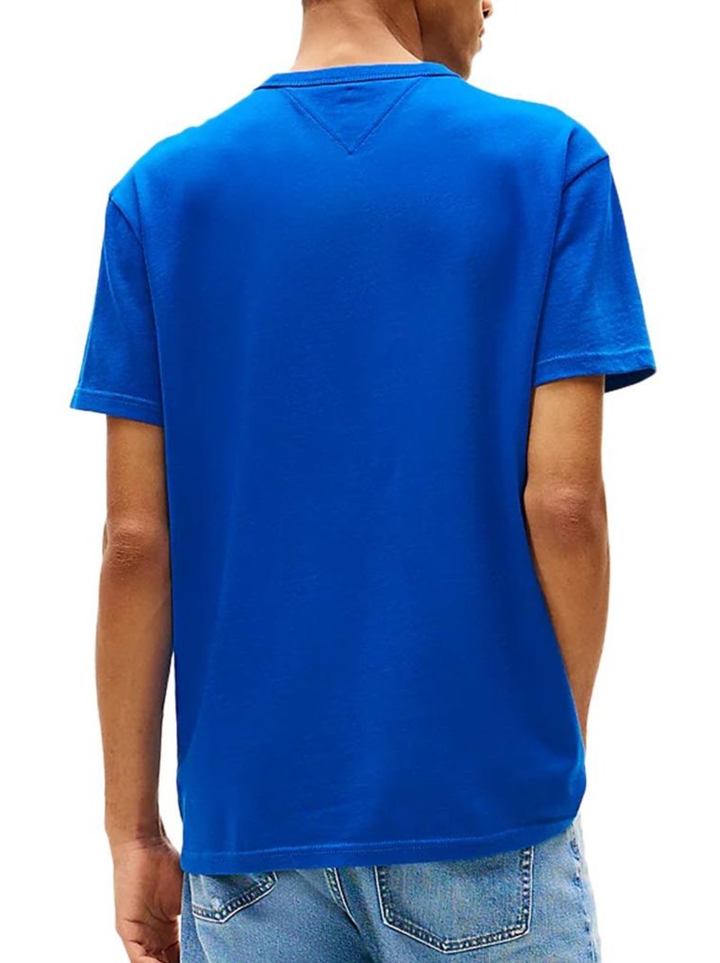 T-shirt Tommy Jeans Azul para Homem com Emblema DM0DM20322 Azul - Kiabi