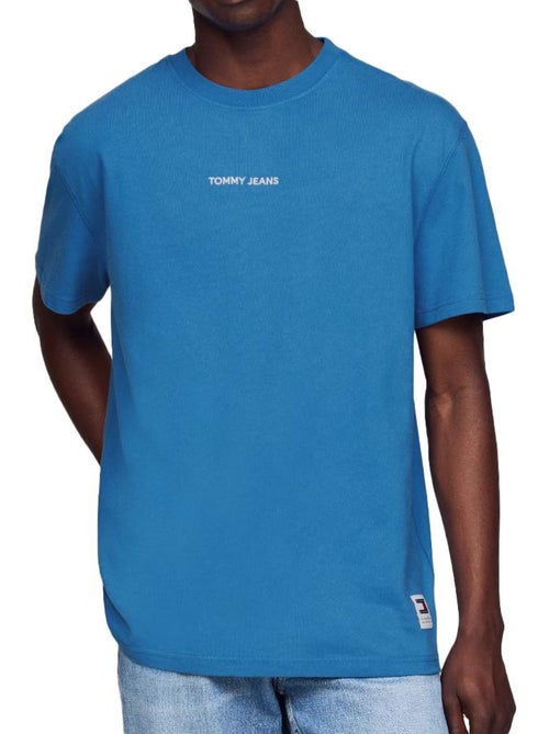 T-shirt Tommy Jeans Regular Fit de Homem Azul-Marinho - Kiabi