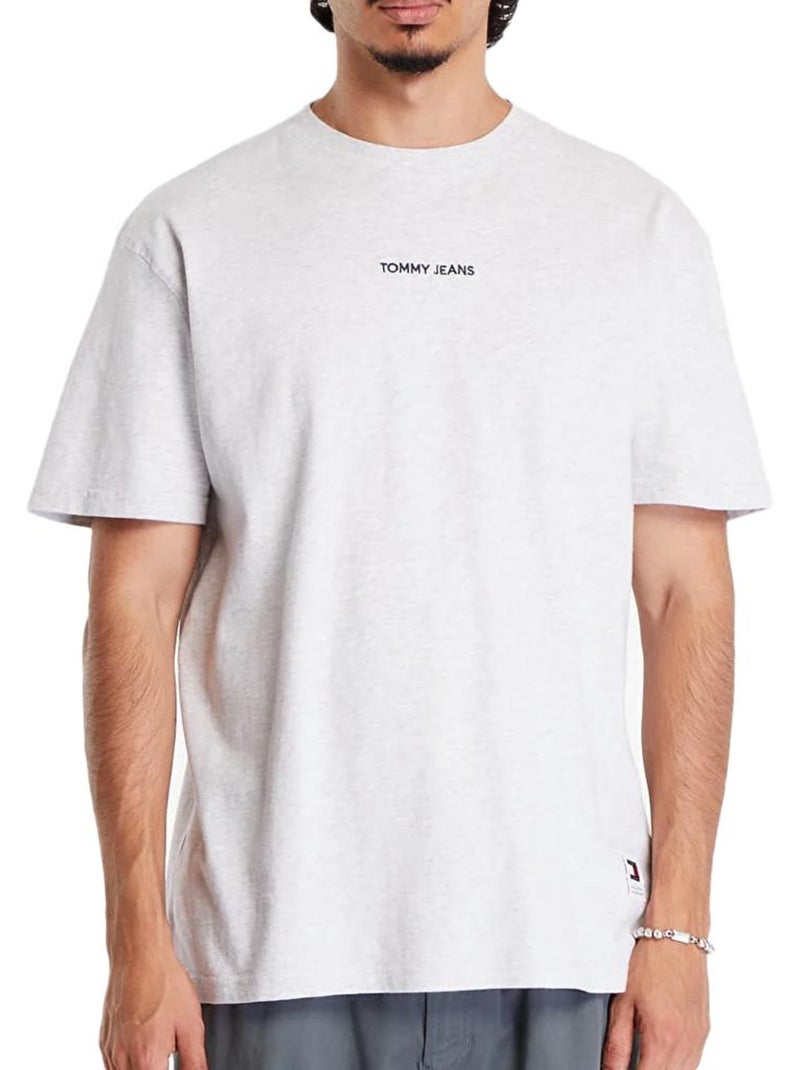 T-shirt Tommy Jeans Regular Fit para Homem Cinzenta Cinza-prateado - Kiabi