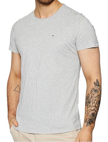 T-shirt tommy hilfiger bege jaspe para homem