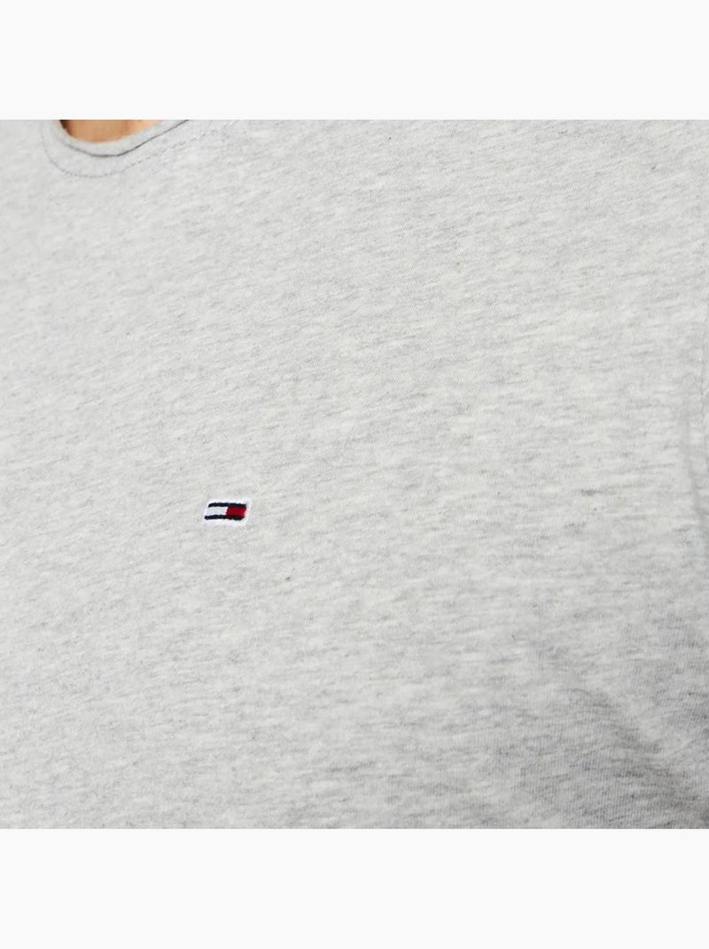 T-shirt tommy jeans slim cinzenta jaspeada para homem Cinza-prateado - Kiabi