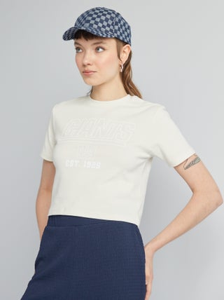 T-shirt top crop 'NFL'