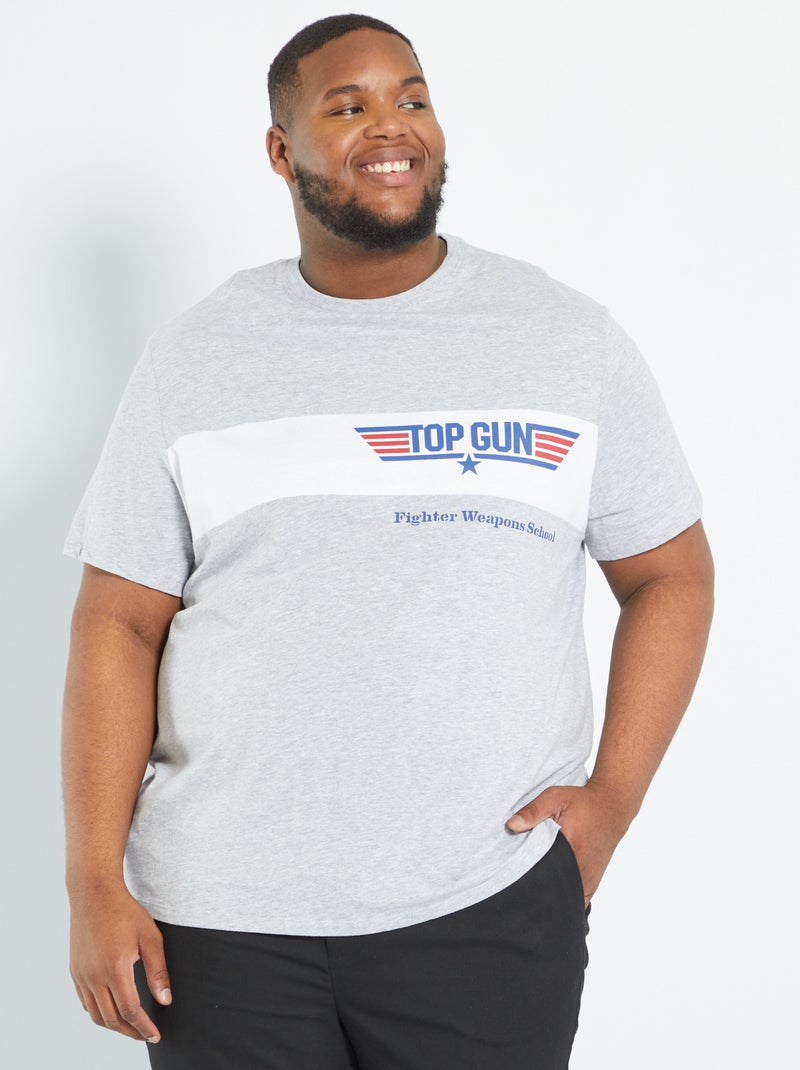 T-shirt 'Top Gun' CINZA - Kiabi