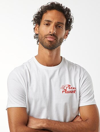 T-shirt 'Toy Story' 'Pizza Planet' de manga curta