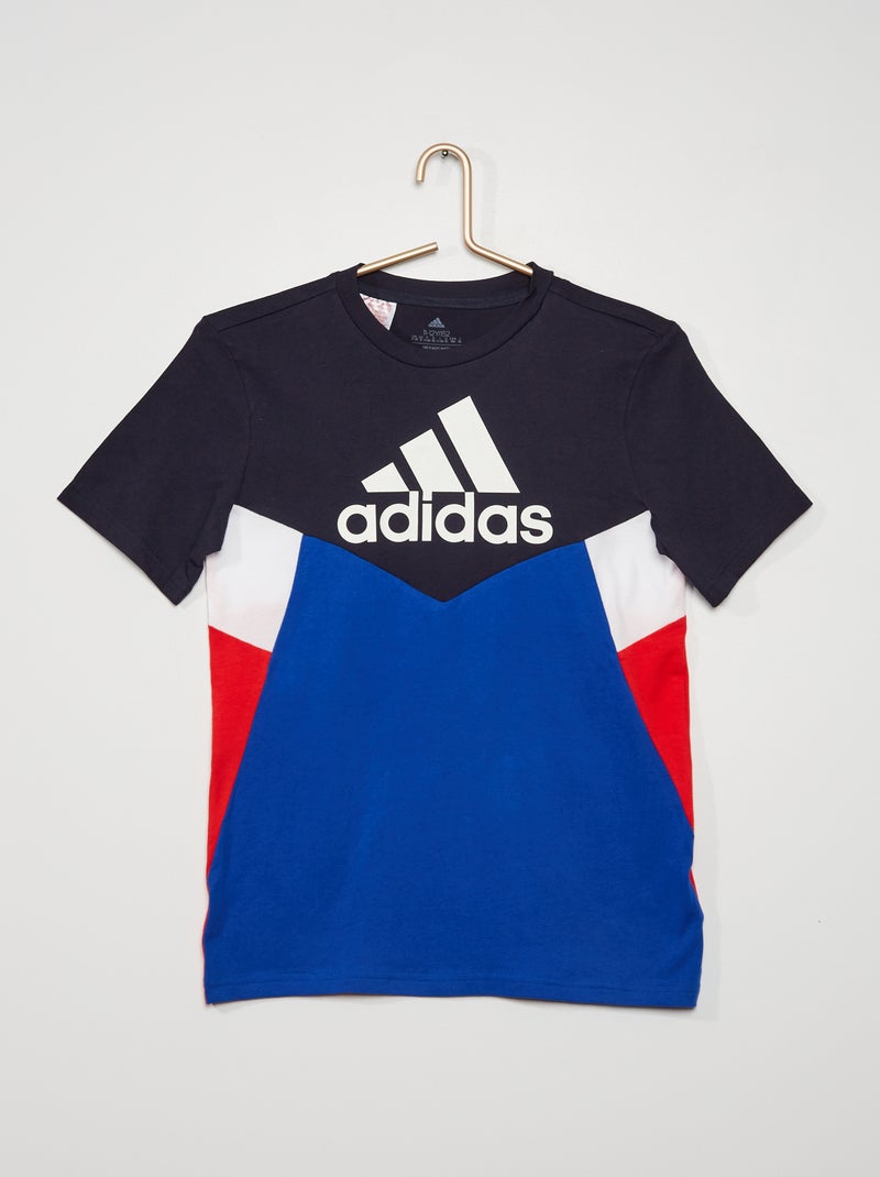 T-shirt tricolor 'Adidas' AZUL - Kiabi