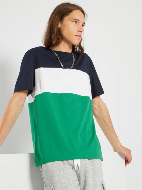 T-shirt tricolor - Kiabi