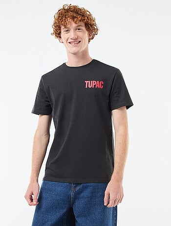 T-shirt 'Tupac' em algodão