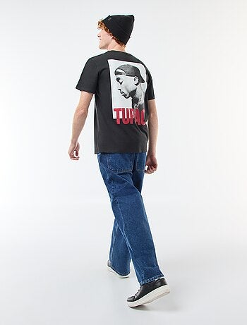 T-shirt 'Tupac' em algodão