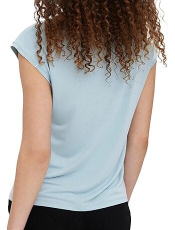 T-shirt Turquesa Vero Moda Filli para Mulher