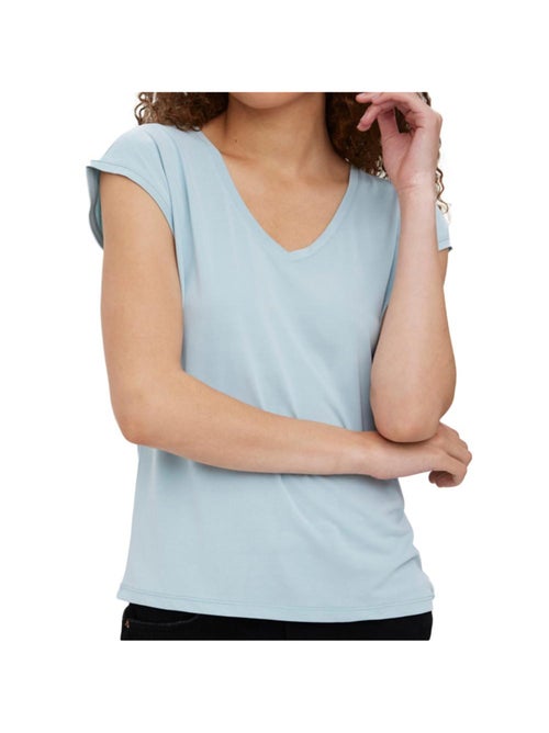 T-shirt Turquesa Vero Moda Filli para Mulher - Kiabi T-shirt Turquesa Vero Moda Filli para Mulher - Kiabi