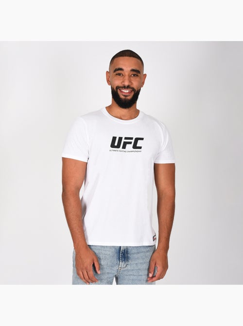 T-shirt ufc branco homem fitness mma lifestyle - Kiabi